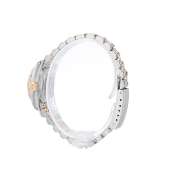 Rolex Ladies Datejust 26mm Two-Tone White Index Dial Fluted Jubilee Watch 69173 main image 10